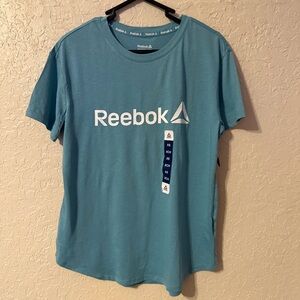 New Reebok Women’s Teal Blue Short Sleeve T-Shirt
